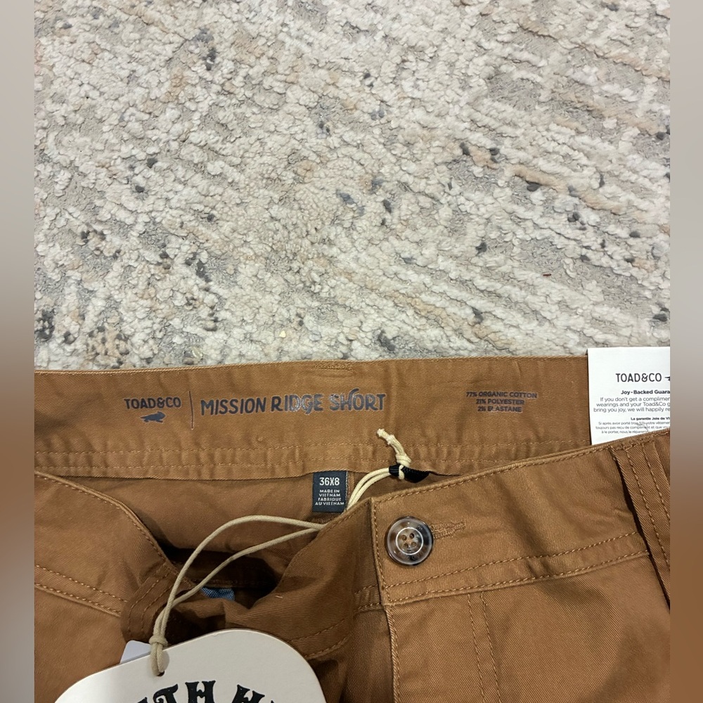 NWT Toad&Co Men's Mission Ridge Short Shorts - Picture 8 of 8